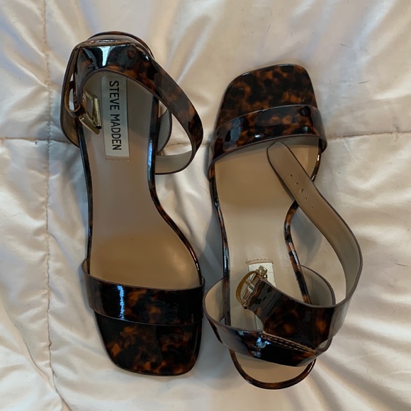 Steve Madden 4” chunky heel tortoise shell acrylic material - Picture 1 of 2